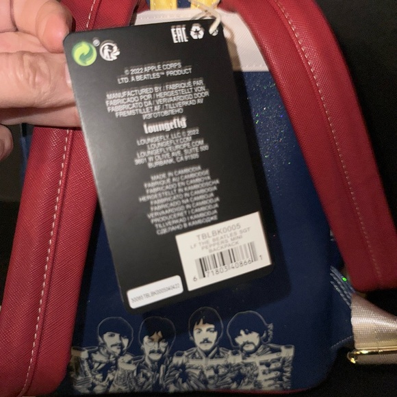 NWT Loungefly The Beatles Sgt. Peppers Lonely Hearts Club Band Backpack - Picture 6 of 14